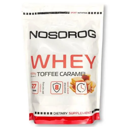Протеїн сироватковий концентрат Nosorog Whey тоффі-карамель, 1 кг