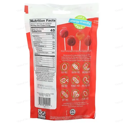 Льодяники органічні YumEarth Organic Pops асорті 87 г, 14 льодяників в індивідуальній упаковці