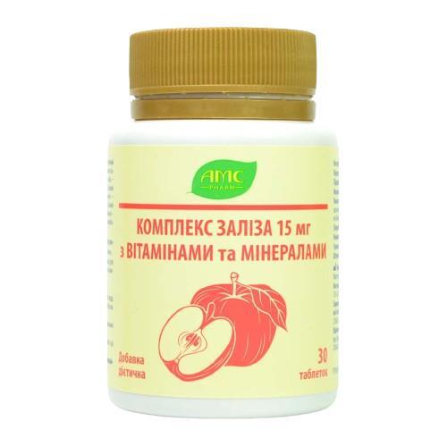 Комплекс Железа с Витаминами и Минералами, таблетки №30 во флаконе