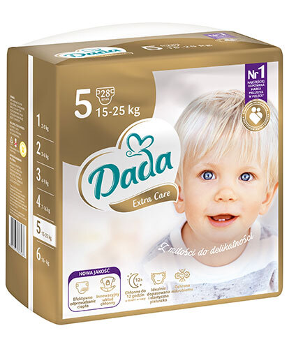Підгузки Dada Extra Care Junior дитячі, розмір 5, 15-25 кг, 28 шт
