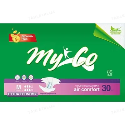 Підгузки для дорослих MyCo Extra, розмір M/2, 30 штук