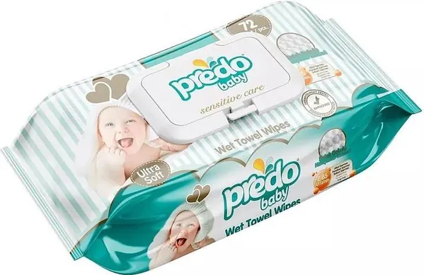 Серветки вологі Predo Baby дитячі, 72 шт