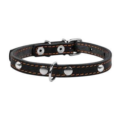 Нашийник Collar одинарний, ширина 12 мм, довжина 24-32 см, чорний