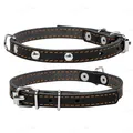 Нашийник Collar одинарний, ширина 12 мм, довжина 24-32 см, чорний