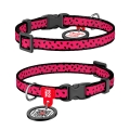 Нашийник для кішок Collar WAUDOG Nylon Кавун, ширина 10 мм, довжина 20-30 см