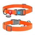 Нашийник для собак Collar WAUDOG Waterproof водостійкий пряжка пластик, ширина 25 мм, довжина 35-58 см, помаранчевий