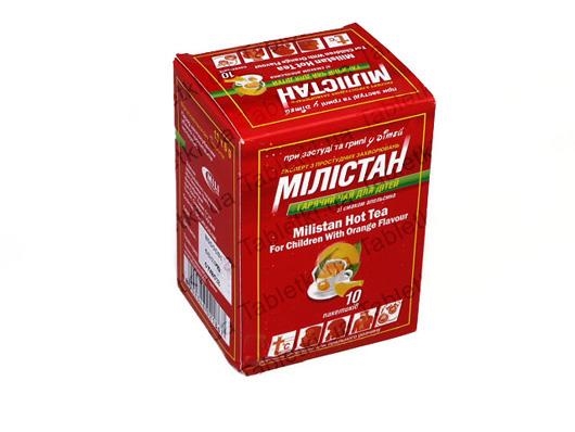 Милистан горячий чай для детей со вкусом апельсина порошок д/приг. р-ра д/внут. прим. №10 в пак.
