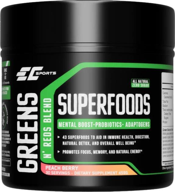 Комплекс Earth's Creation EC Sports Superfoods Greens and Reds персик, 446 г
