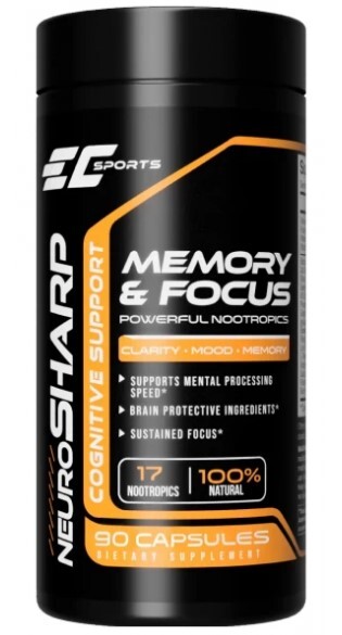 Комплекс для концентрации и памяти Earth's EC Sports Neuro Sharp, 90 капсул