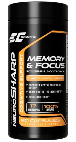 Комплекс для концентрації та пам'яті Earth's EC Sports Neuro Sharp, 90 капсул