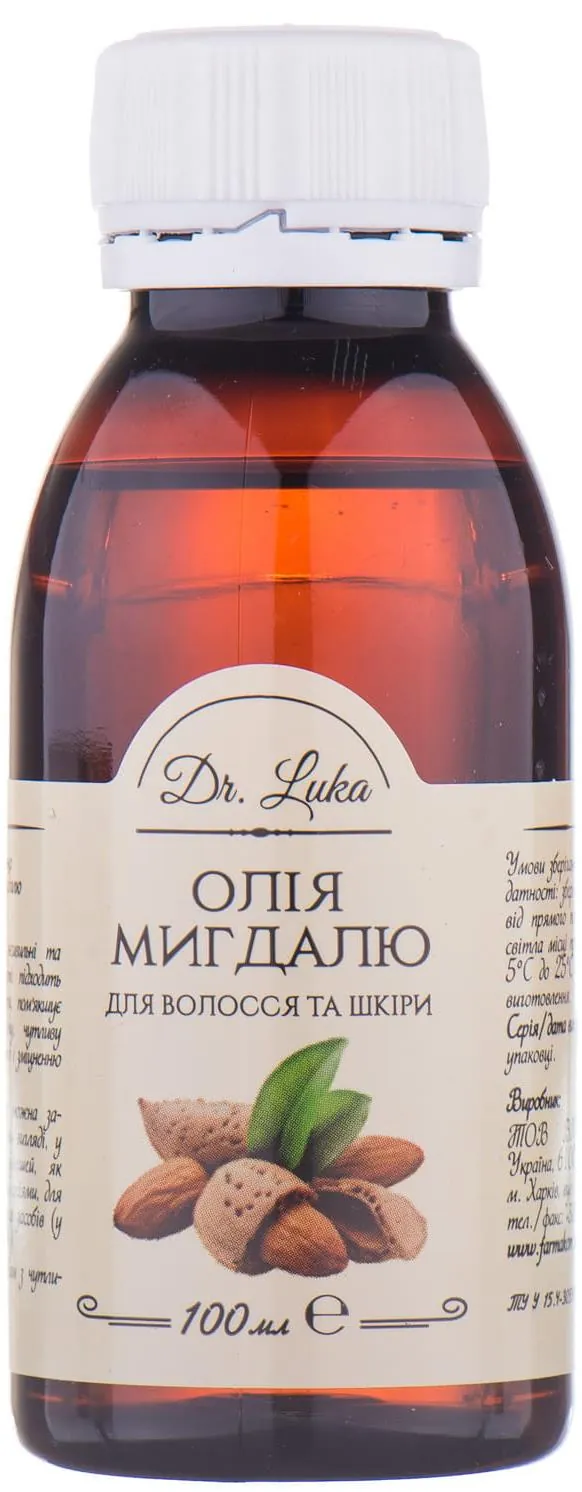 Олія Dr.Luka Мигдалю для волосся та шкіри, 100 мл