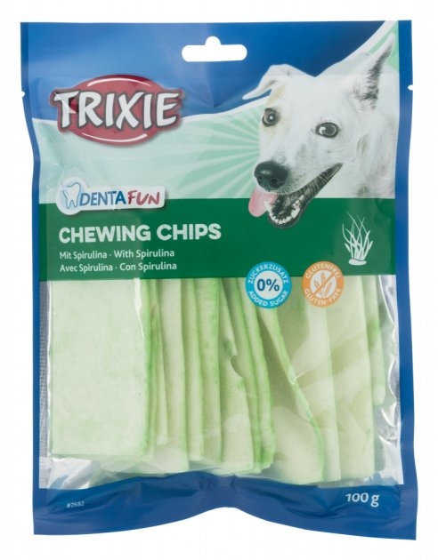 Лакомство для собак Trixie KauChips Light со спирулиной, 100 г
