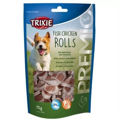 Лакомство для собак Trixie PREMIO Chicken and Pollock Rolls роллы курица/лосось, 75 г
