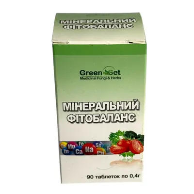 Мінеральний фітобаланс GreenSet, 90 таблеток