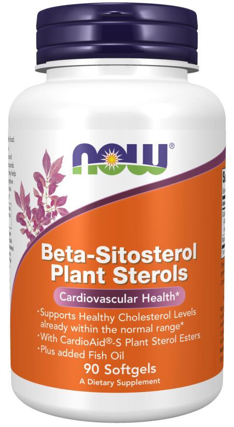 Бета-ситостерол NOW Beta-Sitosterol Plant Sterols, 90 капсул