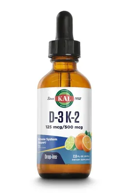 D-3 K-2, краплі, із цитрусовим смаком, 59 мл (2 рідк. унції)