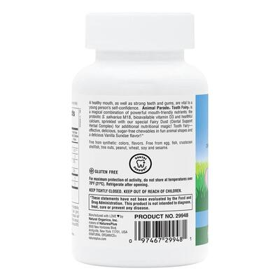 Пробиотик для детей Nature's Plus Tooth Fairy Chewable ваниль, 90 таблеток