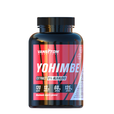 Натуральная добавка Vansiton Yohimbe (йохимбе), 60 капсул