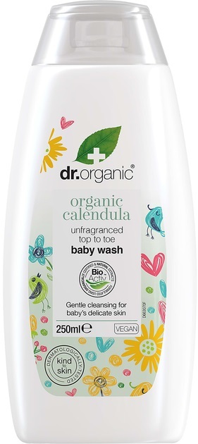 Гель для тіла Dr. Organic дитячий очищуючий з екстрактом календули без аромату, 250 мл