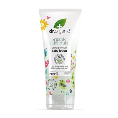 Лосьон для тела Dr. Organic детский с календулой без аромата, 200 мл