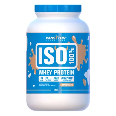 Протеїн сироватковий ізолят Vansiton 100% ISO Whey Protein, капучино, 1000 г