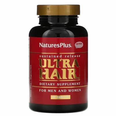Комплекс для волос Nature's Plus Ultra Hair для мужчин и женщин, 90 таблеток