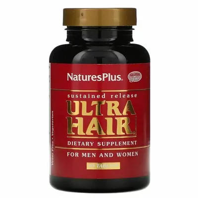 Комплекс для волосся Nature's Plus Ultra Hair для чоловіків та жінок, 90 таблеток