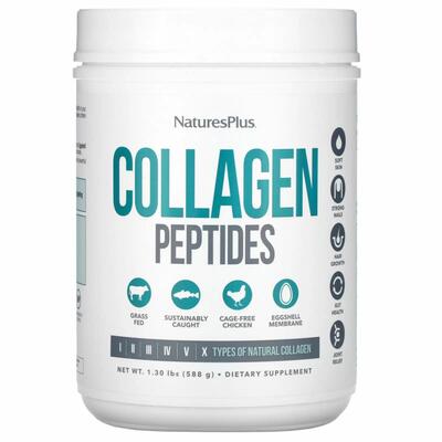 Коллагеновые пептиды Nature's Plus Collagen Peptides без вкуса, 588 г
