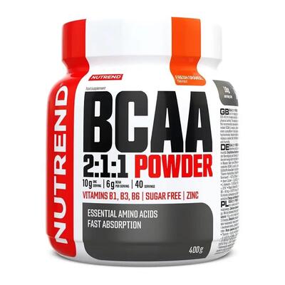 Амінокислоти Nutrend BCAA 2:1:1 свіжий апельсин, 400 г