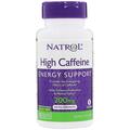 Кофеин Natrol High Caffeine 200 мг, 100 таблеток