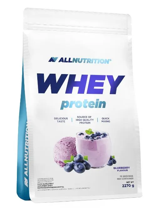 Протеїн сироватковий концентрат Allnutrition Whey Protein чорниця, 2270 г