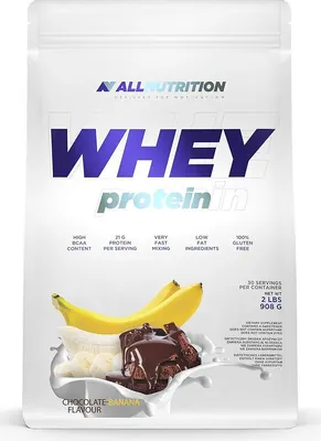 Протеїн сироватковий концентрат Allnutrition Whey Protein шоколад-банан, 908 г