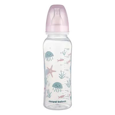 Пляшечка Canpol Babies 11/870_pin Love&Sea стандартна рожева, 250 мл