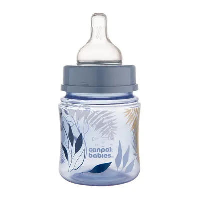 Пляшечка Canpol Babies EasyStart Gold 35/239_blu антиколікова з широким отвором, блакитна, 120 мл