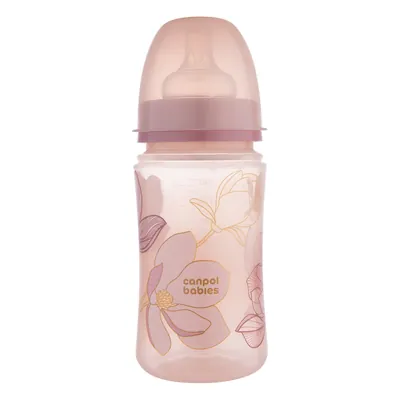 Пляшечка Canpol Babies EasyStart Gold 35/240_pin антиколікова з широким отвором, рожева, 240 мл