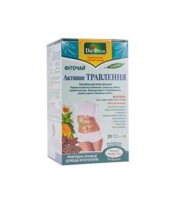 Фіточай Dr.Fito Активне травлення по 1.5 г №20 в філ.-пак.