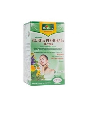 Фиточай Dr.Fito Золотое равновесие 18 трав по 1.5 г №20 в фил.-пак.