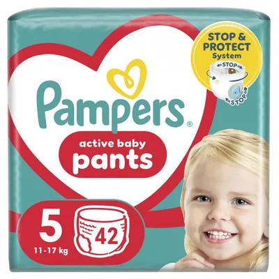 Підгузки-трусики Pampers Pants Active Baby дитячі розмір 5, 11-17 кг, 42 шт