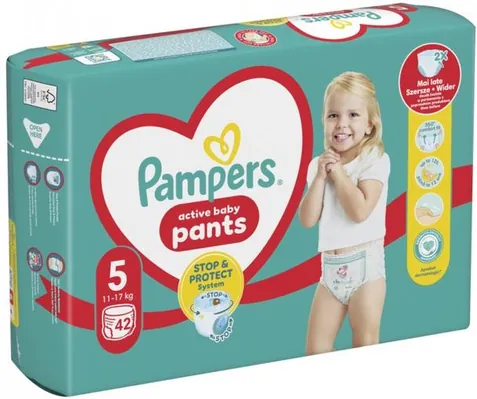 Підгузки-трусики Pampers Pants Active Baby дитячі розмір 5, 11-17 кг, 42 шт