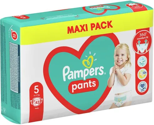 Підгузки-трусики Pampers Pants Active Baby дитячі розмір 5, 11-17 кг, 42 шт