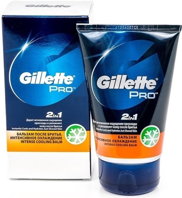 Бальзам после бритья Gillette Pro 2-в-1 Intense Cooling Интенсивное охлаждение, 100 мл