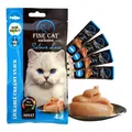Ласощі для котів Fine Cat кремові з лососем, 4 штуки