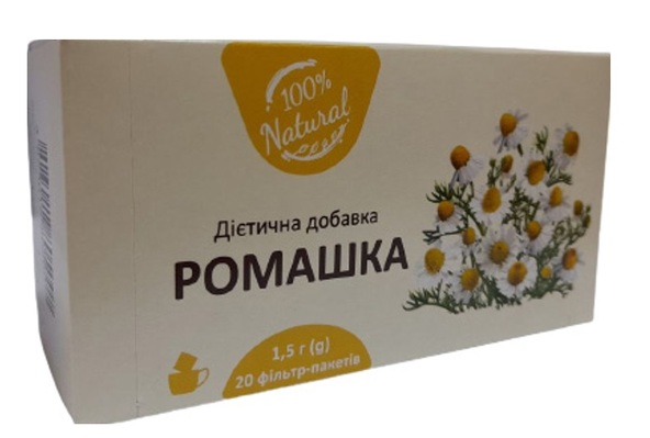 Ромашки квітки по 1.5 г №20 у філ.-пак. А+