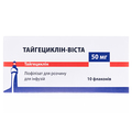 Тайгециклин-Виста лиофилизат для р-ра д/инф. по 50 мг №10 во флак.