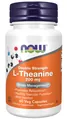 L-теанін NOW L-Theanine Double Strength 200 мг вег. капсули №60
