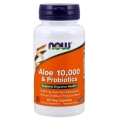 Дієтична добавка NOW Aloe Vera 10000 мг + Пробіотики капсули №60