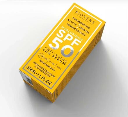 Сыворотка для лица Biovene увлажняющая против старения с гиалуроновой кислотой SPF50, 30 мл