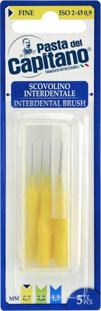 Міжзубні щітки Pasta del Capitano Interdental Brush, 0,9 мм, 5 шт