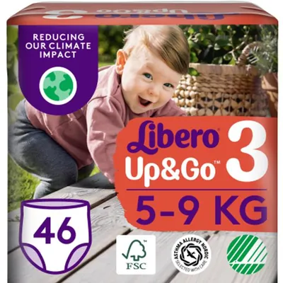 Підгузки-трусики Libero Up & Go розмір 3, 5-9 кг, 46 шт