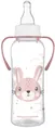 Пляшечка Canpol Babies Cute Animals 11/845_pin з ручками рожева, 250 мл
